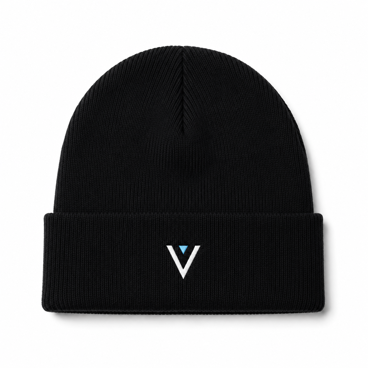 VAEYRO Original Cuffed Beanie on white background