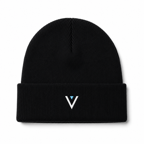 VAEYRO Original Cuffed Beanie on white background